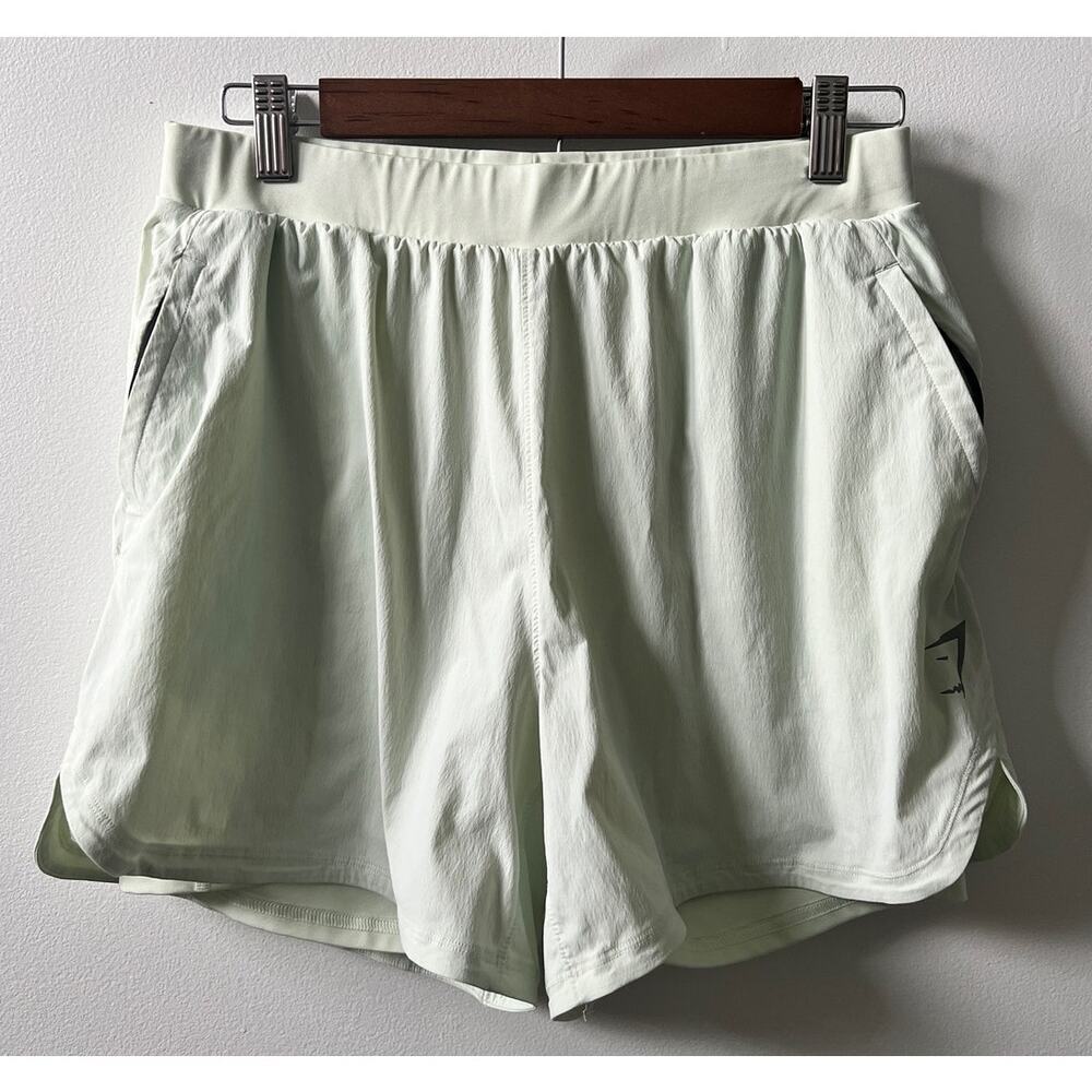 Gymshark Women's Light Green Jean Shorts